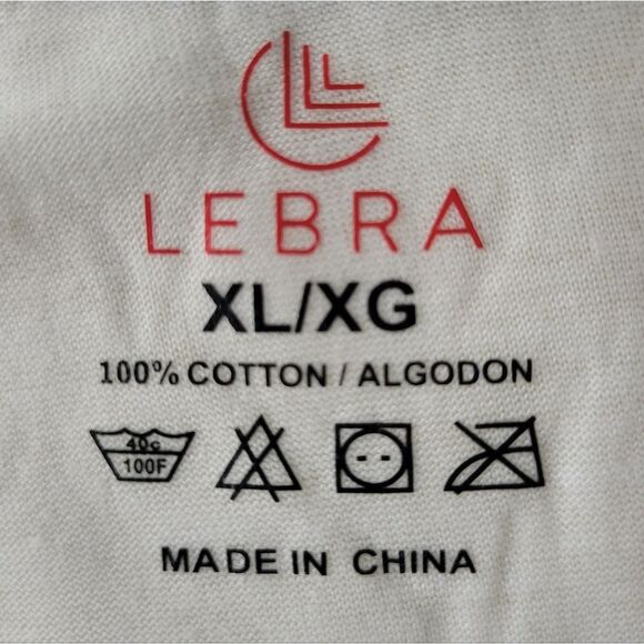 Lebra Men's White V-Neck Short Sleeve Shirt - Picture 5 of 10